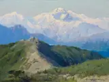 Mt. McKinley from Bird Creek by Sydney Laurence, oil on canvas, sold Jul 2008