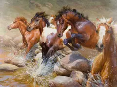 Bonnie Marris, Escape Through Big Boulder Canyon, 2008, oil on canvas