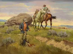 Newman Myrah, The Lost is Found, oil on canvas