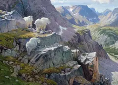 Ralph Oberg, Beartooth Billies, 2007, oil on canvasboard