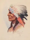 Edgar S. Paxson, Portrait of a Chief