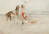 The Victor by Charles Marion Russell, watercolor on paper, sold Jul 2008