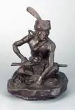 Watcher of the Plains by Charles Marion Russell, bronze, sold Jul 2008