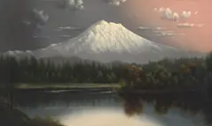 Eliza Barchus, Mt. Rainier, oil on canvas