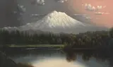 Eliza Barchus, Mt. Rainier, oil on canvas