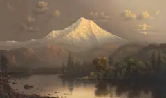 Eliza Barchus, Mt. Hood, Oregon, oil on canvas