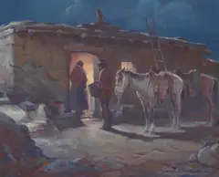 Night Visitor by Gray Bartlett, oil on canvas, sold Jul 2007