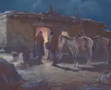 Gray Bartlett, Night Visitor, oil on canvas