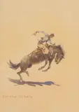 Cowboy with Hat in Hand by Edward Borein, watercolor, sold Jul 2007