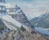 Belmore Browne, Valley of the Kicking Horse, Oil on canvas