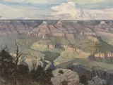 Earl Carpenter, Storm Over the Colonnade, 1980, oil on canvas