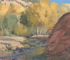Len Chmiel, Desert Wellspring with Watercress, 2007, oil on canvas laid on board