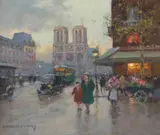 Édouard Cortès, Place du Parvis, Notre Dame