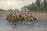 Charles Craig, Ute War Party, 1900, oil on canvas