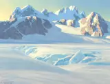 Leland Curtis, Antarctica, 1957, oil on canvas