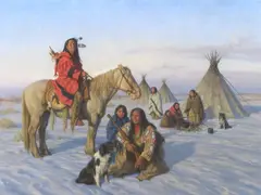 Winter Camp by Robert Duncan, 2006, oil on canvas, sold Jul 2007