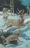 Lynn Bogue Hunt, Like a Grey Fury the King Wolf Closed, tempera on board