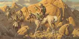 In the Badlands by Frank McCarthy, 1989, oil on canvas, sold Jul 2007