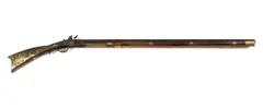 Edgar S. Paxson, Paxson's Rifle, tiger maple with silver and brass inlays