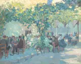 Jane Peterson, Outdoor Café, Morocco