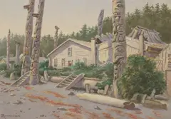 Theodore J. Richardson, Wrangell, Alaska, watercolor on paper