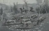 Frederic Remington, Running a Coyote with Hounds in Southern California