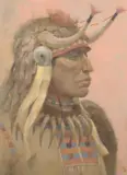 Kenneth Riley, Ceremonial Split Horn Bonnet