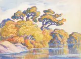Birger Sandzén, On the Platte