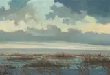 Eric Sloane, Duck Hunters, oil on board