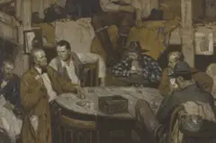 Donald Teague, The Bunkhouse Gang, 1927, oil on canvas