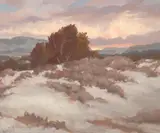 Carl von Hassler, New Mexico Landscape, 1935, oil on canvas