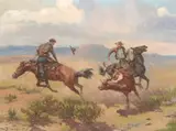 Olaf Wieghorst, Roping a Maverick