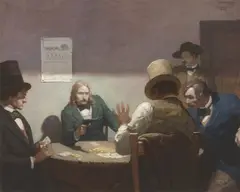 N. C. Wyeth, Wild Bill Hickok at Cards, 1916, oil on canvas