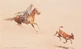 Edward Borein, Roping a Calf