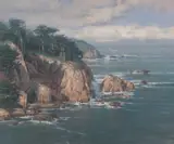 Scott Christensen, Carmel Highlands, oil on canvas
