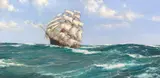 Montague Dawson, Rolling Seas