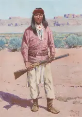 Henry Farny, The Apache, 1900, gouache on paper