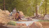 David Halbach, Forty-Niner Days, 1975, watercolor on paper