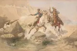 Herman W. Hansen, At Close Quarters (Ambushed by Apaches)