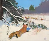 Lynn Bogue Hunt, Christmas Dinner, 1950, oil on canvas