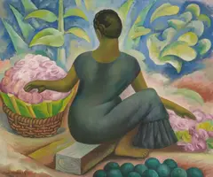 Diego Rivera, Vendedora de Flores en Xochimilco, 1929, oil on canvas