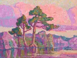 Colorado River, Estes Park by Birger Sandzén, 1926, oil on canvas, sold Jul 2006