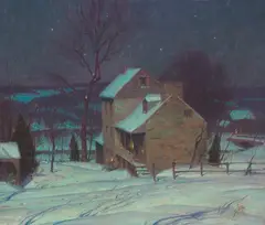 George Sotter, The First Snow, circa 1933, oil on canvas
