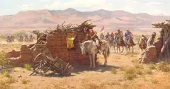 Howard Terpning, Search for the Renegades, 1981, oil on canvas