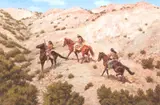Susan Terpning, Apache Trackers, 1992, oil on canvas
