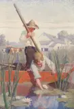 N. C. Wyeth, Two Boys in a Punt