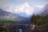 Joe Abbrescia, Mt. Gould, oil on canvas
