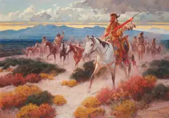 Roy Andersen, Above the Rio Bravo, oil on canvas