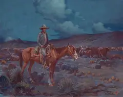 Gray Bartlett, Evening Watch, oil on canvas