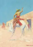 Edward Borein, Mexican Gaucho on a Bucker